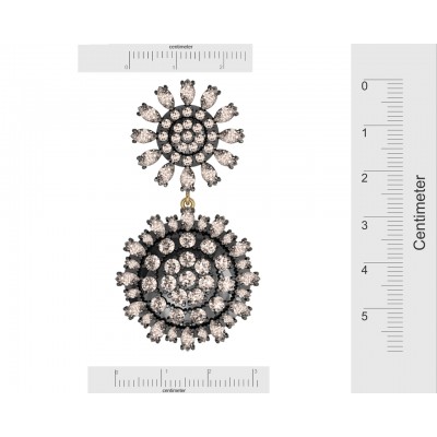 Lisa Victorian Diamond Chandelier Earrings